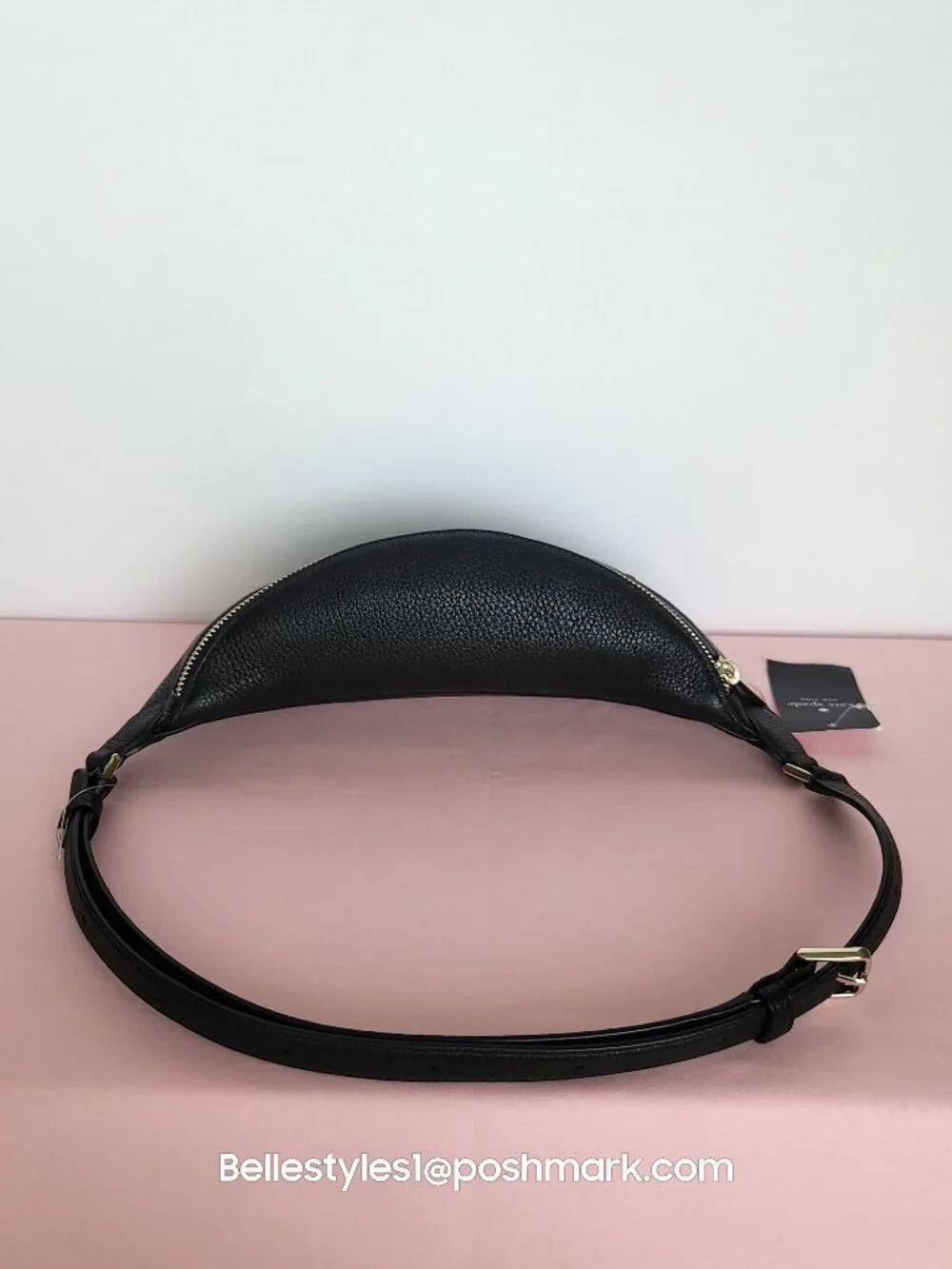 KATE SPADE Leila BELT Bag in Pebbled Leather – Black color⭐ - Picture 9 of 15